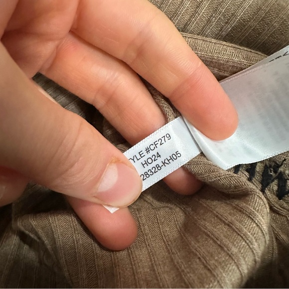 J crew heather caramel Premium rib turtleneck with whipstitch trim - Picture 3 of 4